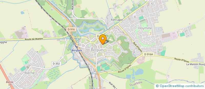 localisation de l'entreprise LA GALERIE DES REMPARTS  BERGUES