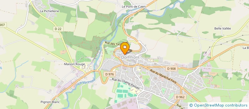 localisation de l'entreprise LA GALERIE DU 12 à DOMFRONT-EN-POIRAIE