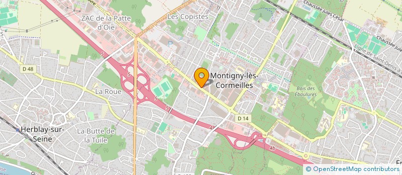 localisation de l'entreprise LA GALERIE DU PLAN DE TRAVAIL à MONTIGNY-LES-CORMEILLES