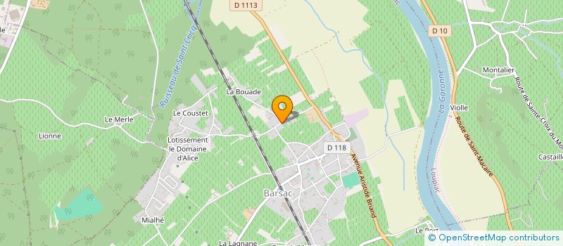 localisation de l'entreprise LA GALERIE DU SAUTERNAIS  BARSAC