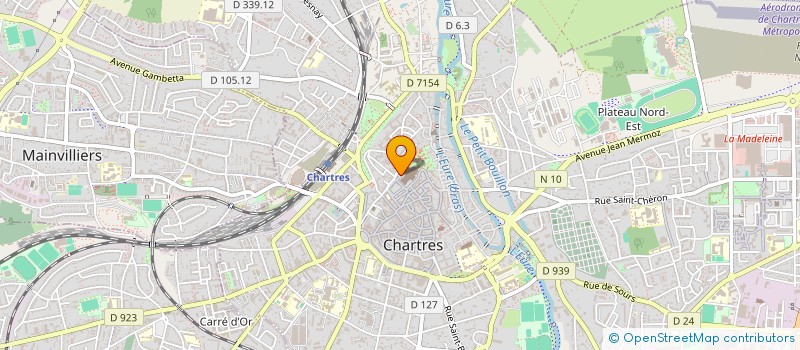 localisation de l'entreprise LA GALERIE DU VITRAIL à CHARTRES