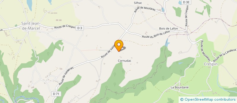 localisation de l'entreprise LA GALERIE ODIN  SAINT-JEAN-DE-MARCEL