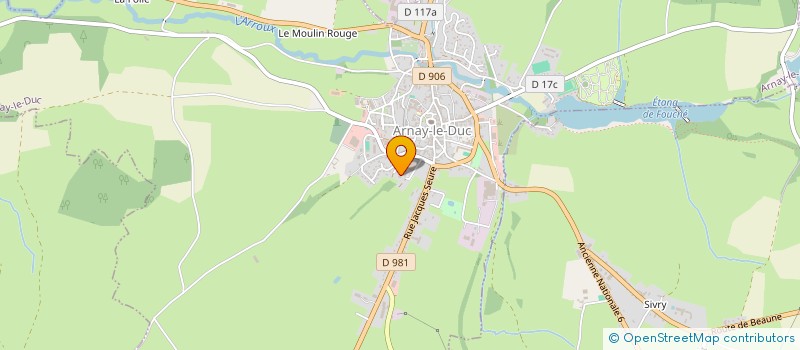 localisation de l'entreprise LA GALERIE PONTIER à ARNAY-LE-DUC