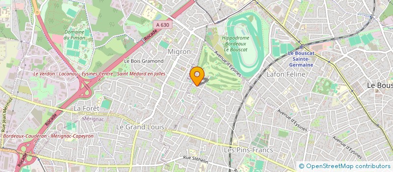 localisation de l'entreprise LA GALERNE  BORDEAUX