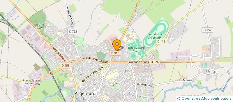 localisation de l'entreprise LA GALETTE à ARGENTAN