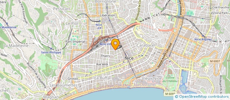 localisation de l'entreprise LA GALETTE à NICE