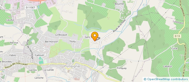 localisation de l'entreprise LA GALETTE  POMPIGNAC