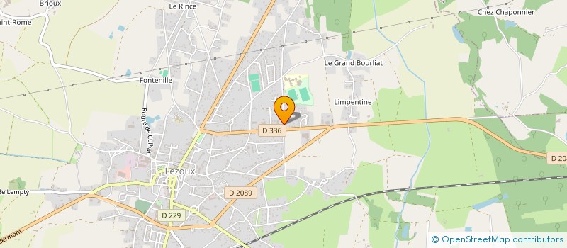 localisation de l'entreprise LA GALETTE BOUGNATE  LEZOUX