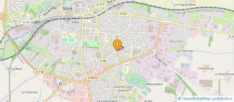 localisation de l'entreprise LA GALETTE BRETILLIENNE à VITRE