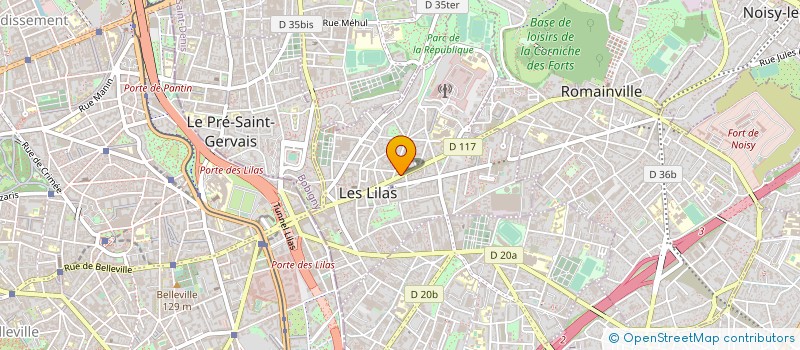 localisation de l'entreprise LA GALETTE D'OR à LES LILAS