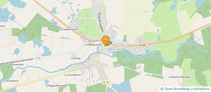 localisation de l'entreprise LA GALETTERIE à MEZIERES-EN-BRENNE