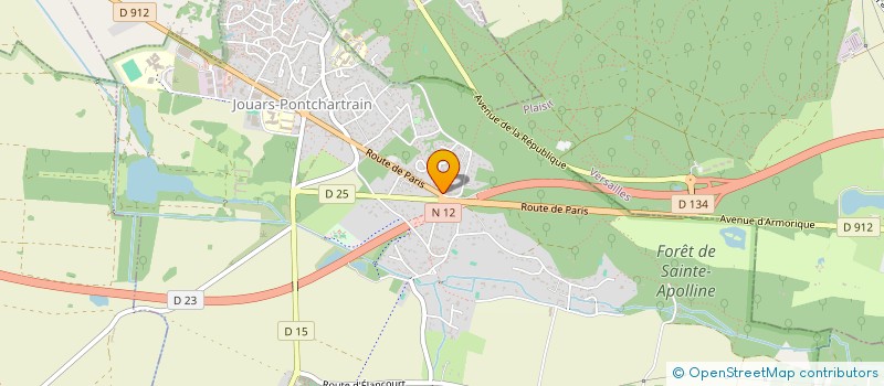 localisation de l'entreprise LA GALETTERIE DES BORDES  JOUARS-PONTCHARTRAIN