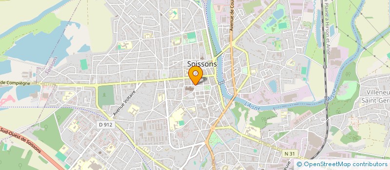 localisation de l'entreprise LA GALETTIERE à SOISSONS