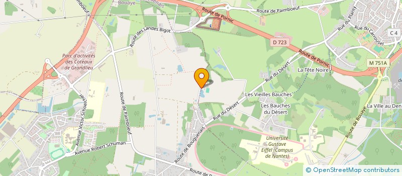 localisation de l'entreprise LA GALIMONDAINE à BOUGUENAIS