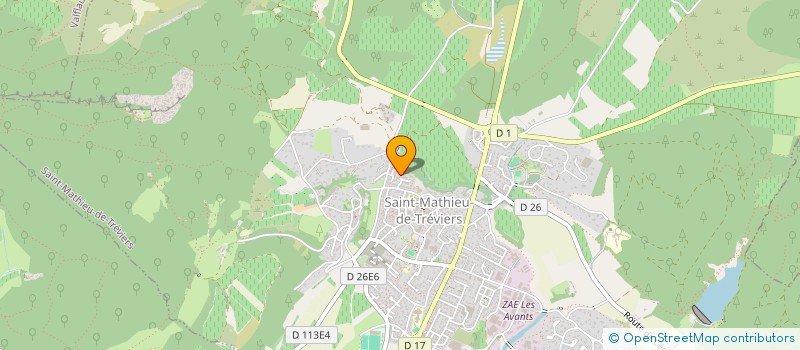 localisation de l'entreprise LA GALINE 2020  SAINT-MATHIEU-DE-TREVIERS