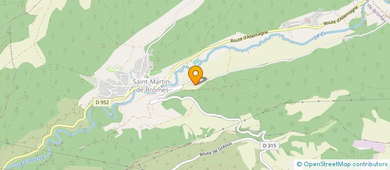 localisation de l'entreprise LA GALINETTE à GREOUX-LES-BAINS