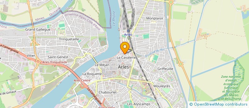 localisation de l'entreprise LA GALINETTE  ARLES