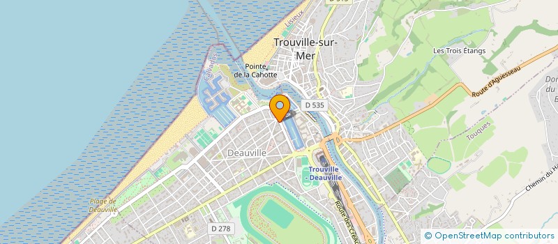 localisation de l'entreprise LA GALINIERE à DEAUVILLE