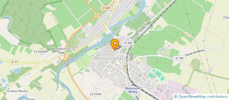 localisation de l'entreprise LA GALINIERE  MONTREUIL-BELLAY