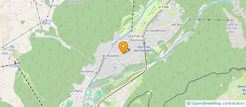 localisation de l'entreprise LA GALINIERE  CHAMONIX-MONT-BLANC