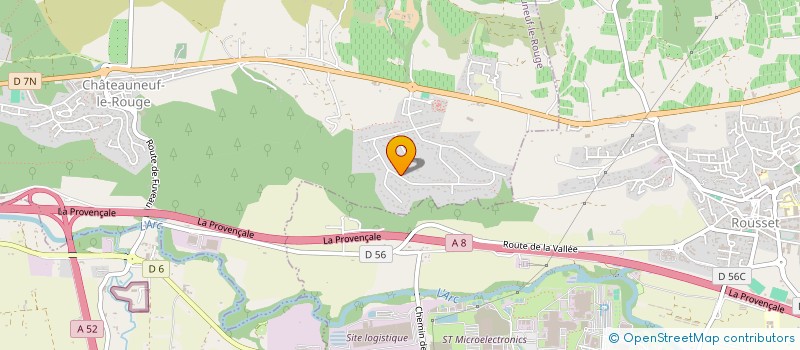 localisation de l'entreprise LA GALINIERE  CHATEAUNEUF-LE-ROUGE