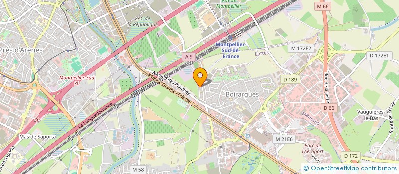 localisation de l'entreprise LA GALINIERE à LATTES