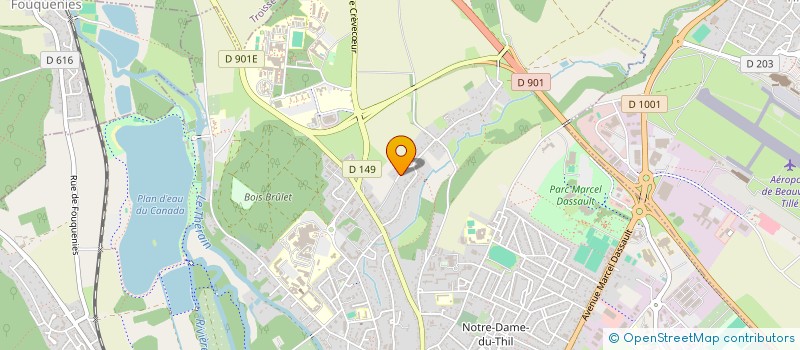 localisation de l'entreprise LA GALLERY PARIS  BEAUVAIS