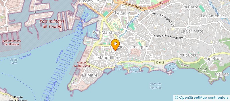 localisation de l'entreprise LA GALLI GROUP  TOULON