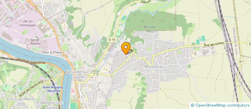 localisation de l'entreprise LA GALLIBARDIERE  MONTANAY