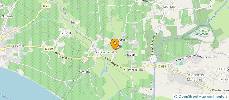localisation de l'entreprise LA GALOCHE à PUGNAC