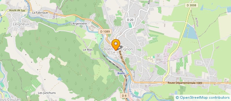 localisation de l'entreprise LA GALOCHE  BOEN-SUR-LIGNON