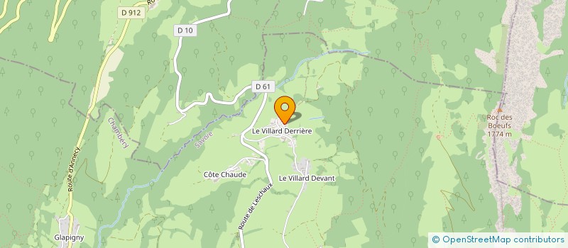 localisation de l'entreprise LA GALURINE  AILLON-LE-VIEUX