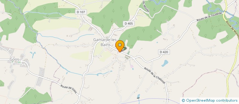 localisation de l'entreprise LA GAMARDAISE  GAMARDE-LES-BAINS