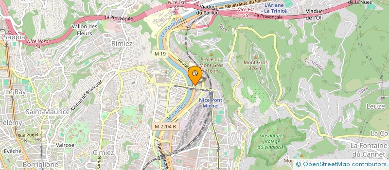 localisation de l'entreprise LA GAMELLE  NICE