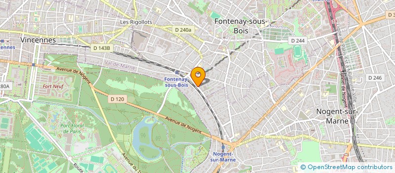 localisation de l'entreprise LA GAMELLE à FONTENAY-SOUS-BOIS
