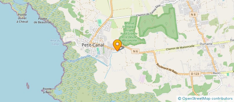 localisation de l'entreprise LA GAMELLE CANALIENNE à PETIT-CANAL