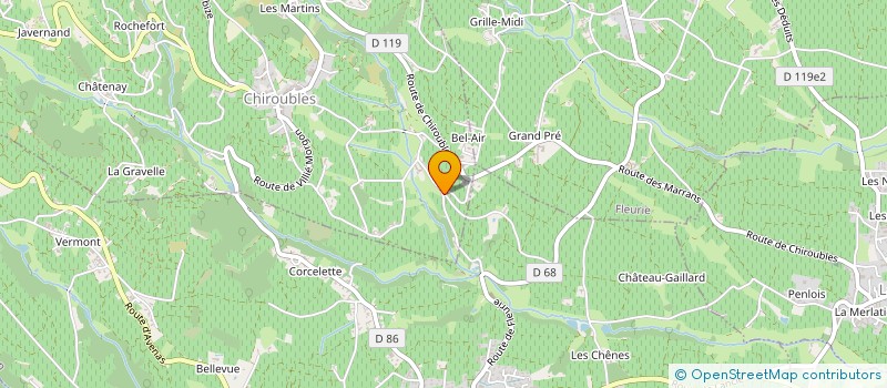 localisation de l'entreprise LA GAMME BEAUJOLAISE  CHIROUBLES