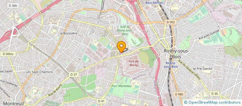 localisation de l'entreprise LA GAMME PRO à ROSNY-SOUS-BOIS