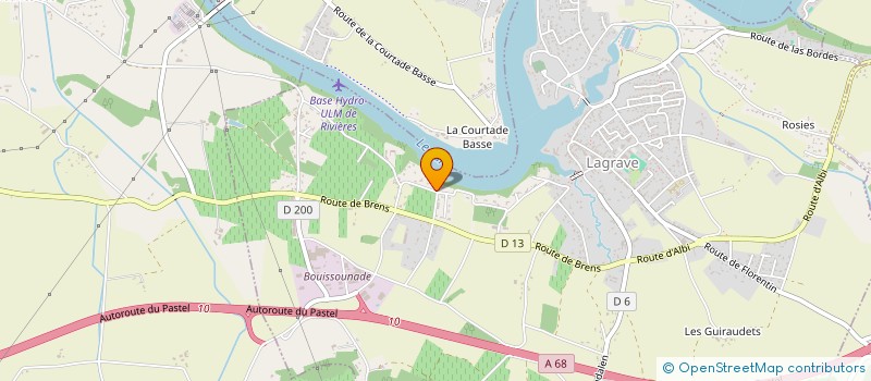 localisation de l'entreprise LA GAPENCAISE  LAGRAVE