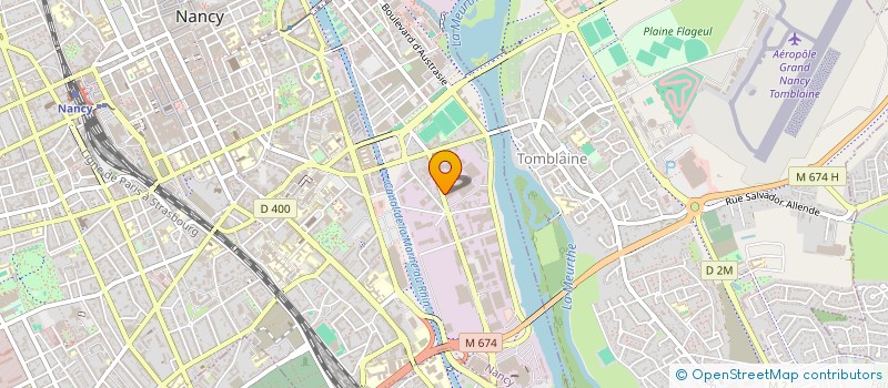 localisation de l'entreprise LA GARAGERIE 54  NANCY