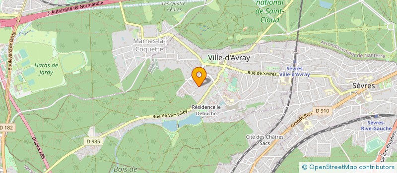 localisation de l'entreprise LA GARANCE à VILLE-D'AVRAY