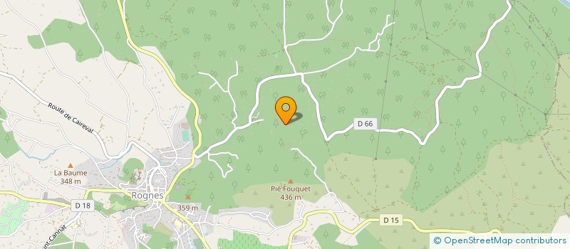 localisation de l'entreprise LA GARANCE  ROGNES