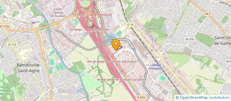 localisation de l'entreprise LA GARANCE  LABEGE