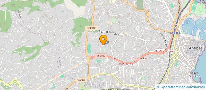 localisation de l'entreprise LA GARANTIE CHARPENTIERE ASSISTANCE à ANTIBES