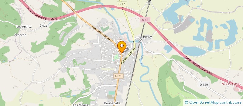 localisation de l'entreprise LA GARBINE  LAYRAC