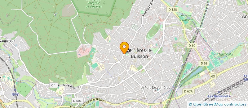 localisation de l'entreprise LA GARCONNIERE BOUTIQUE à VERRIERES-LE-BUISSON