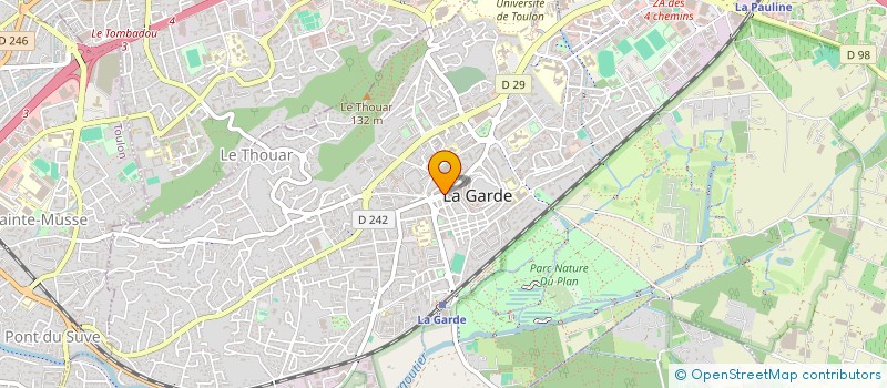 localisation de l'entreprise LA GARD'OPTIC à HYERES