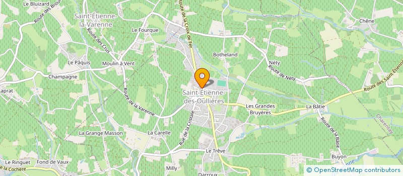 localisation de l'entreprise LA GARD OULLIERES  SAINT-ETIENNE-DES-OULLIERES