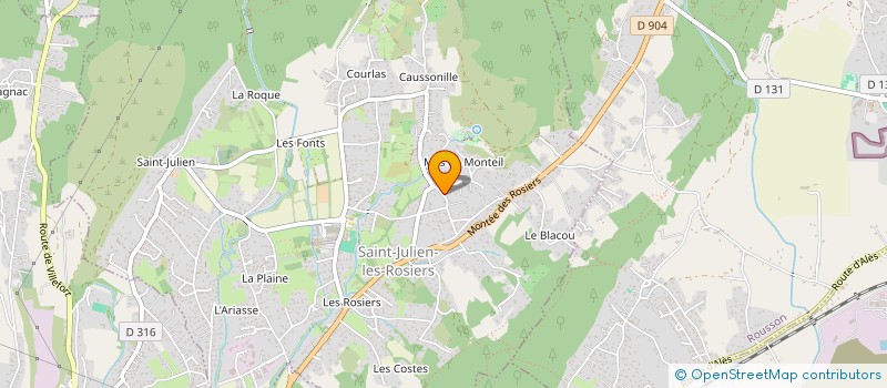 localisation de l'entreprise LA GARDE  SAINT-RAPHAEL