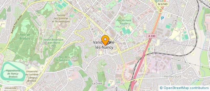 localisation de l'entreprise LA GARDE DES DUCS DE LORRAINE  VANDUVRE-LES-NANCY